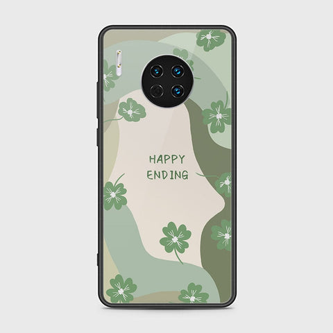 Huawei Mate 30 Cover - Happy Series - HQ Ultra Shine Premium Infinity Glass Soft Silicon Borders Case