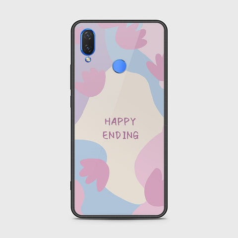Huawei Y9 2019 Cover - Happy Series - HQ Ultra Shine Premium Infinity Glass Soft Silicon Borders Case