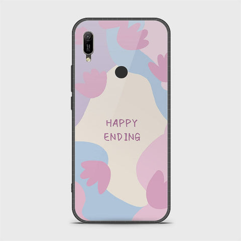 Huawei Y6 2019 / Y6 Prime 2019 Cover - Happy Series - HQ Ultra Shine Premium Infinity Glass Soft Silicon Borders Case