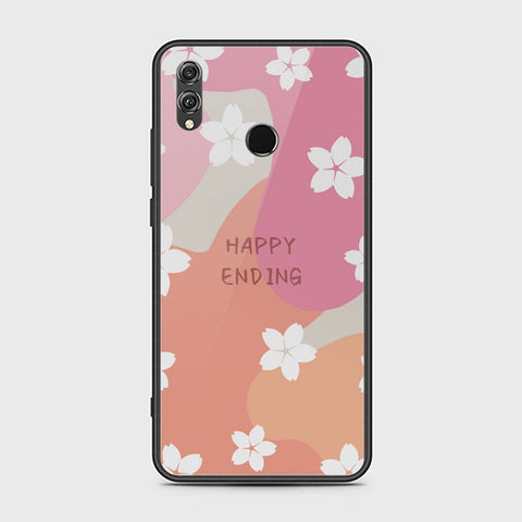 Huawei Honor 8X Cover - Happy Series - HQ Ultra Shine Premium Infinity Glass Soft Silicon Borders Case