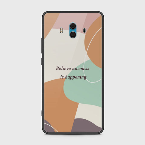 Huawei Mate 10 Cover - Happy Series - HQ Ultra Shine Premium Infinity Glass Soft Silicon Borders Case