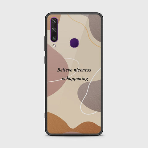 Huawei Y6p Cover - Happy Series - HQ Ultra Shine Premium Infinity Glass Soft Silicon Borders Case