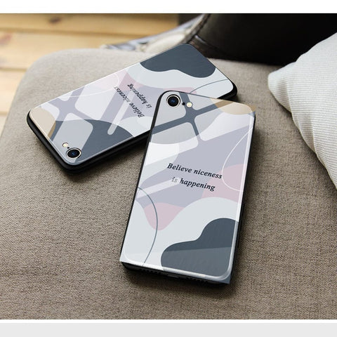 Samsung Galaxy Note 8 Cover - Happy Series - HQ Ultra Shine Premium Infinity Glass Soft Silicon Borders Case