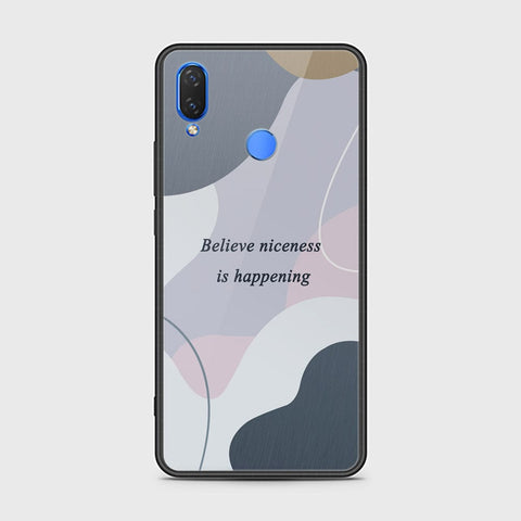 Huawei Y9 2019 Cover - Happy Series - HQ Ultra Shine Premium Infinity Glass Soft Silicon Borders Case