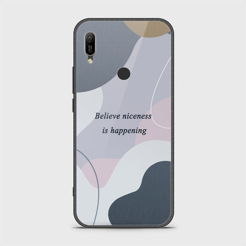 Huawei Y6 2019 / Y6 Prime 2019 Cover - Happy Series - HQ Ultra Shine Premium Infinity Glass Soft Silicon Borders Case