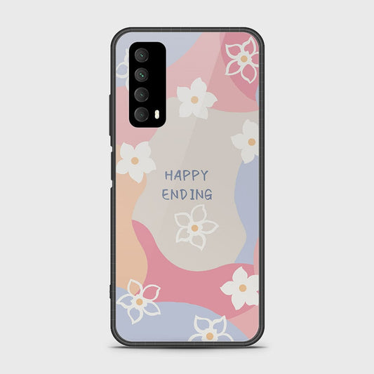 Huawei Y7a Cover- Happy Series - HQ Ultra Shine Premium Infinity Glass Soft Silicon Borders Case
