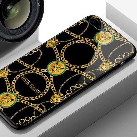 Oppo A1 Pro  Cover- Gold Series - HQ Ultra Shine Premium Infinity Glass Soft Silicon Borders Case