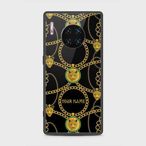 Huawei Mate 30 Pro Cover - Gold Series - HQ Ultra Shine Premium Infinity Glass Soft Silicon Borders Case