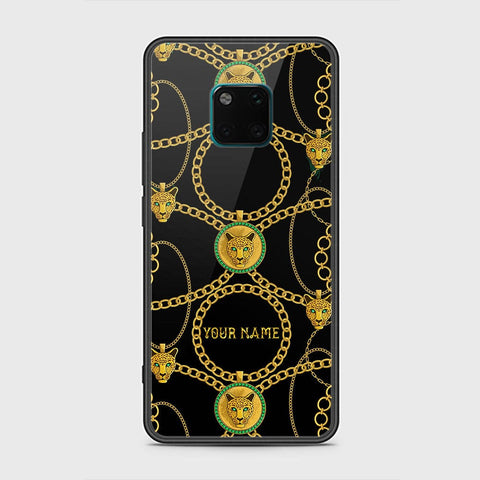 Huawei Mate 20 Pro Cover - Gold Series - HQ Ultra Shine Premium Infinity Glass Soft Silicon Borders Case