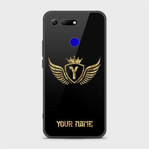 Huawei Honor View 20 Cover - Gold Series - HQ Ultra Shine Premium Infinity Glass Soft Silicon Borders Case