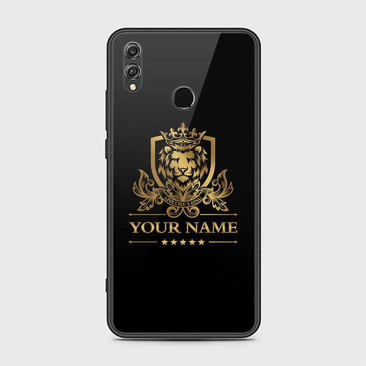Huawei Honor 8X Cover - Gold Series - HQ Ultra Shine Premium Infinity Glass Soft Silicon Borders Case
