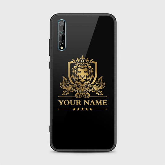 Huawei Y8p Cover - Gold Series - HQ Ultra Shine Premium Infinity Glass Soft Silicon Borders Case