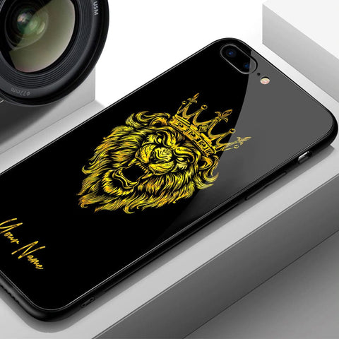 iPhone 8 Plus / 7 Plus Cover - Gold Series - HQ Ultra Shine Premium Infinity Glass Soft Silicon Borders Case