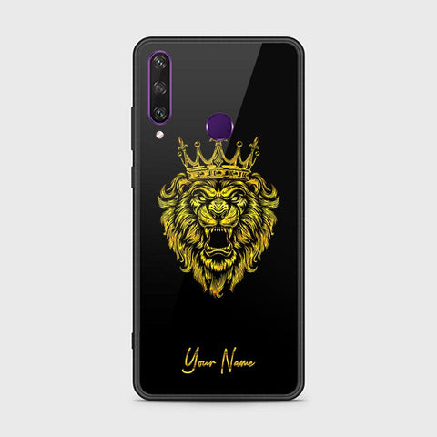 Huawei Y6p Cover - Gold Series - HQ Ultra Shine Premium Infinity Glass Soft Silicon Borders Case