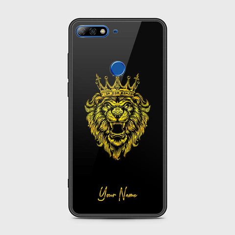 Huawei Y7 Prime 2018 Cover - Gold Series - HQ Ultra Shine Premium Infinity Glass Soft Silicon Borders Case