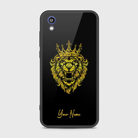 Huawei Honor 8S Cover - Gold Series - HQ Ultra Shine Premium Infinity Glass Soft Silicon Borders Case