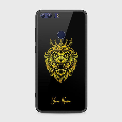 Huawei Honor 8 Cover - Gold Series - HQ Ultra Shine Premium Infinity Glass Soft Silicon Borders Case