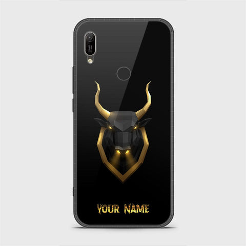 Huawei Y6 2019 / Y6 Prime 2019 Cover - Gold Series - HQ Ultra Shine Premium Infinity Glass Soft Silicon Borders Case