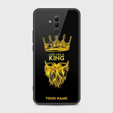 Huawei Mate 20 Lite Cover - Gold Series - HQ Ultra Shine Premium Infinity Glass Soft Silicon Borders Case