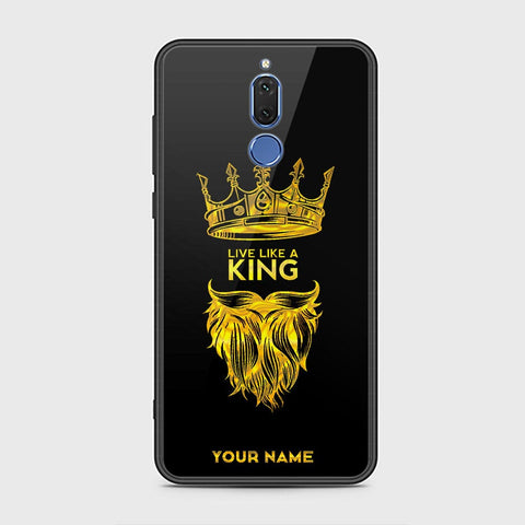 Huawei Mate 10 Lite Cover - Gold Series - HQ Ultra Shine Premium Infinity Glass Soft Silicon Borders Case