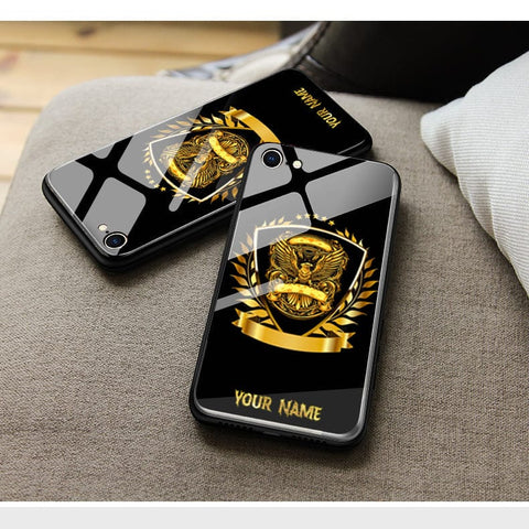 Oppo A59 Cover - Gold Series - HQ Ultra Shine Premium Infinity Glass Soft Silicon Borders Case