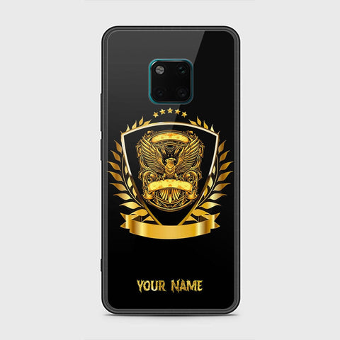 Huawei Mate 20 Pro Cover - Gold Series - HQ Ultra Shine Premium Infinity Glass Soft Silicon Borders Case