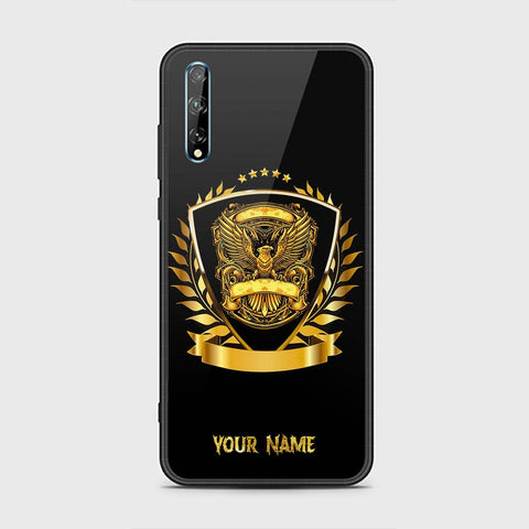 Huawei Y8p Cover - Gold Series - HQ Ultra Shine Premium Infinity Glass Soft Silicon Borders Case