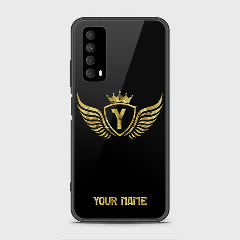 Huawei Y7a Cover- Gold Series - HQ Ultra Shine Premium Infinity Glass Soft Silicon Borders Case