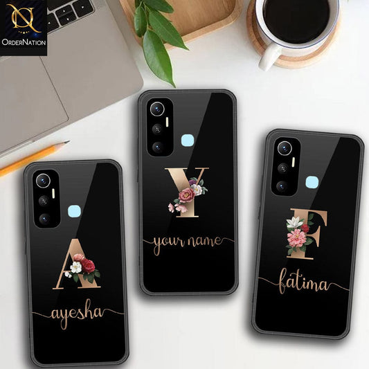 Infinix Hot 11 Cover - Personalized Alphabet Series Series - HQ Ultra Shine Premium Infinity Glass Soft Silicon Borders Case