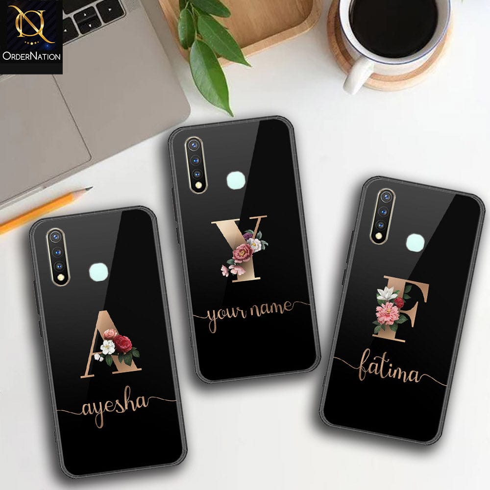 Vivo Y19 Cover Personalized Alphabet Series HQ Ultra Shine