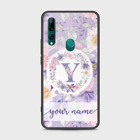Huawei Y9 Prime 2019 Cover - Personalized Alphabet Series Series - HQ Ultra Shine Premium Infinity Glass Soft Silicon Borders Case