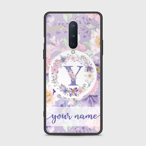 OnePlus 8 4G Cover - Personalized Alphabet Series - HQ Ultra Shine Premium Infinity Glass Soft Silicon Borders Case