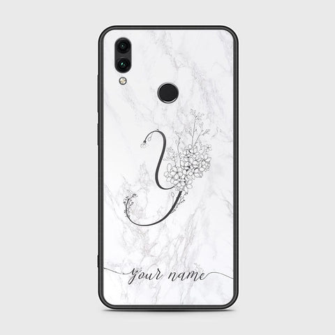 Huawei Honor 10 Lite Cover - Personalized Alphabet Series Series - HQ Ultra Shine Premium Infinity Glass Soft Silicon Borders Case