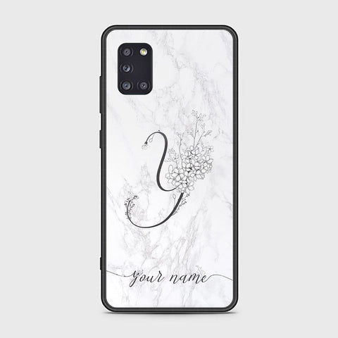 Samsung Galaxy A31 Cover - Personalized Alphabet Series Series - HQ Ultra Shine Premium Infinity Glass Soft Silicon Borders Case