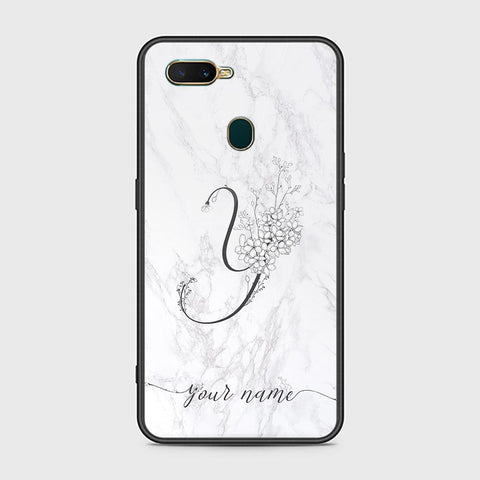 Oppo A5s Cover - Personalized Alphabet Series Series - HQ Ultra Shine Premium Infinity Glass Soft Silicon Borders Case