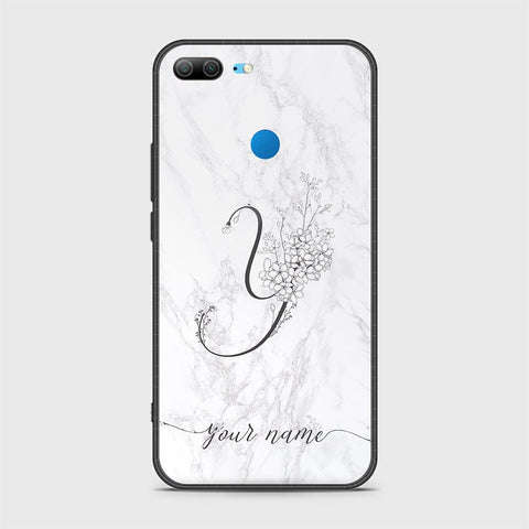 Huawei Honor 9 Lite Cover - Personalized Alphabet Series - HQ Ultra Shine Premium Infinity Glass Soft Silicon Borders Case
