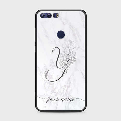 Huawei Honor 8 Cover - Personalized Alphabet Series - HQ Ultra Shine Premium Infinity Glass Soft Silicon Borders Case