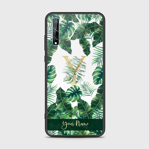Huawei Y8p Cover - Personalized Alphabet Series - HQ Ultra Shine Premium Infinity Glass Soft Silicon Borders Case