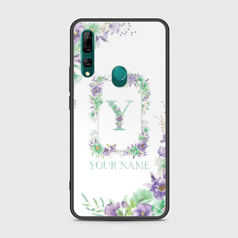 Huawei Y9 Prime 2019 Cover - Personalized Alphabet Series Series - HQ Ultra Shine Premium Infinity Glass Soft Silicon Borders Case