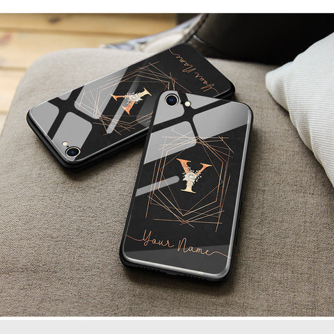 Vivo Y77e Cover- Personalized Alphabet Series - HQ Ultra Shine Premium Infinity Glass Soft Silicon Borders Case