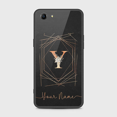 Oppo A83 Cover - Personalized Alphabet Series Series - HQ Ultra Shine Premium Infinity Glass Soft Silicon Borders Case