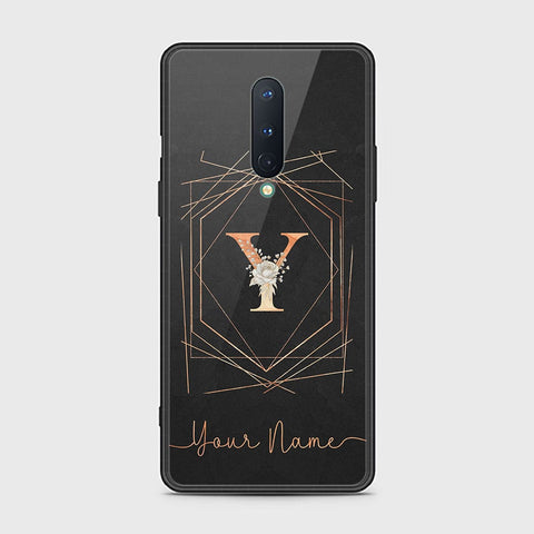 OnePlus 8 4G Cover - Personalized Alphabet Series - HQ Ultra Shine Premium Infinity Glass Soft Silicon Borders Case