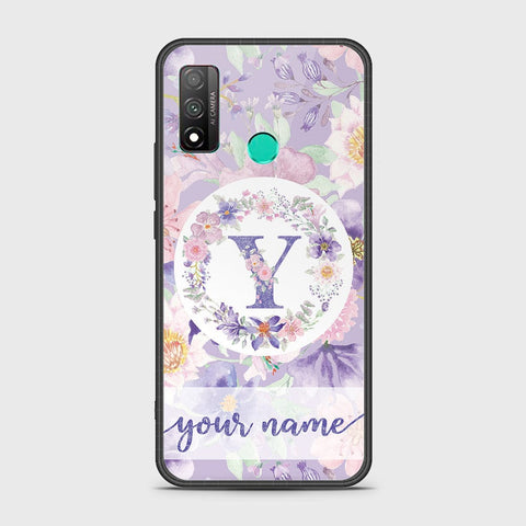 Huawei P smart 2020 Cover - Personalized Alphabet Series - HQ Ultra Shine Premium Infinity Glass Soft Silicon Borders Case