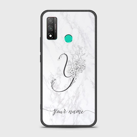 Huawei P smart 2020 Cover - Personalized Alphabet Series - HQ Ultra Shine Premium Infinity Glass Soft Silicon Borders Case