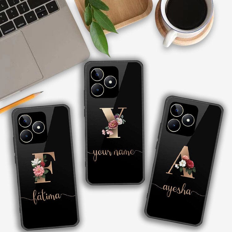 Realme C53 Cover- Personalized Alphabet Series HQ Ultra Shine