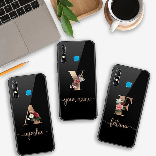 Samsung Galaxy S10 5G Cover - Personalized Alphabet Series - HQ Ultra Shine Premium Infinity Glass Soft Silicon Borders Case