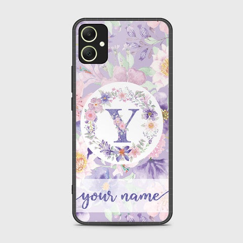 Samsung Galaxy A05 Cover- Personalized Alphabet Series - HQ Ultra Shine Premium Infinity Glass Soft Silicon Borders Case