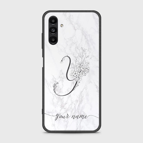 Samsung Galaxy A04s Cover- Personalized Alphabet Series - HQ Ultra Shine Premium Infinity Glass Soft Silicon Borders Case
