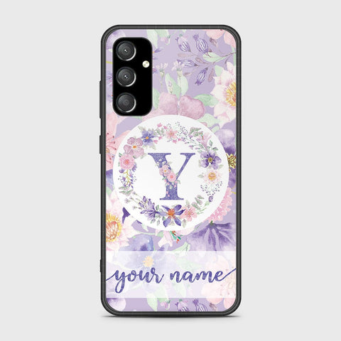 Samsung Galaxy A54 5G Cover- Personalized Alphabet Series - HQ Ultra Shine Premium Infinity Glass Soft Silicon Borders Case