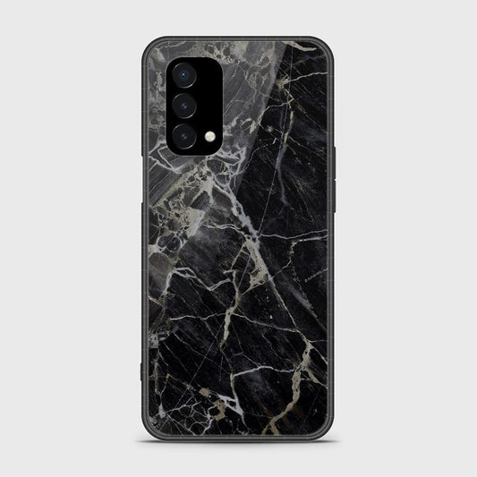 OnePlus Nord N200 5G Cover- Black Marble Series - HQ Ultra Shine Premium Infinity Glass Soft Silicon Borders Case
